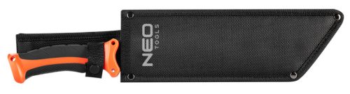 NEO TOOLS Bozótvágó kés, 40cm, rozsdamentes acél, kétkomponensű fogantyú TPR+PP, fűrész funkció, penge: 25.5cm, tokkal 63-117