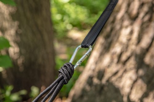NEO TOOLS Függőágy 330x140cm, 210T nylon, maxterhelhetőség 200kg, sötétzöld 63-124