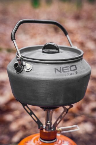 NEO TOOLS Kemping gázégő, EN417 szerinti, 123x80mm, maxedényátmérő 200mm, súly 103g, 3000W teljesítmény, rozsdamentes acél 63-128