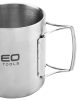 NEO TOOLS Kemping bögre 320ml, duppla fal, behajtható fogantyú 63-150