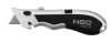 NEO TOOLS Trapézpengés kés, mini, alu ház, 4penge, Rendelési egység: 30db 63-703