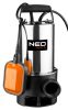 NEO TOOLS Szennyvízszivattyú, inox ház, 1100W, 18.000L/óra 3 év garanciával 04-736