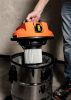 NEO TOOLS Száraz/vizes ipari porszívó, 1400W/18KPa, 30l-es inox tartály, gépcsatlakozó aljzat, komplett tartozékszett 3 év garanciával 04-738