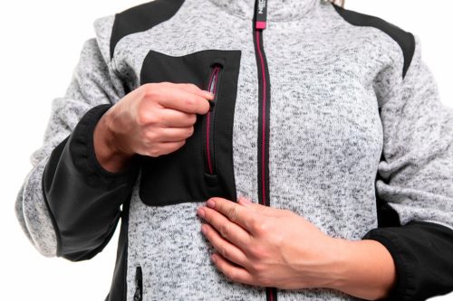 NEO TOOLS Női Kötött munkadzseki, softshell betétekkel, XXL 80-555-XXL