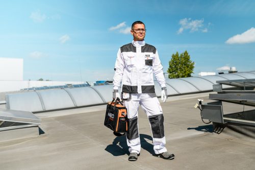 NEO TOOLS Fehér Munkavédelmi kabát, HD, XXL/58 81-110-XXL