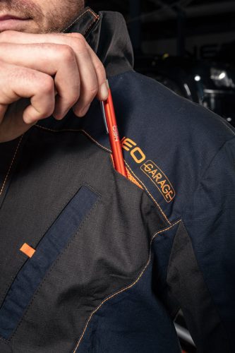 NEO TOOLS Munkadzseki, Garage, 100% pamut szakadásmentes szövet, 210g/m2, XL 81-207-XL