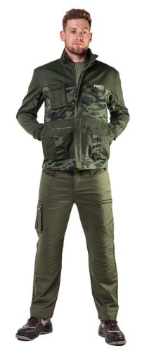 NEO TOOLS Terepmintás Munkavédelmi kabát CAMO, 60% pamut, 40% polyester, 255 g/m2, L 81-211-L