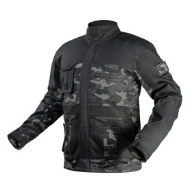   NEO TOOLS Terepmintás Munkavédelmi kabát CAMO URBAN, 60% pamut, 37% poliészter, 3% elasztán, XXXL 81-212-XXXL