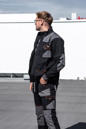 NEO TOOLS Karcsúsított(Slim fit) Munkavédelmi kabát, HD,, 60% pamut, 37% polyester, 3% elastane, 285 g/m2, XXL 81-218-XXL