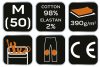 NEO TOOLS Farmer Munkásnadrág, DENIM, 98% pamut, térdvédő betét zsebbel, gombos oldalzsebekkel, 255 g/m2, M 81-228-M