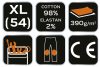 NEO TOOLS Farmer Munkásnadrág, DENIM, 98% pamut, térdvédő betét zsebbel, gombos oldalzsebekkel, 255 g/m2, XL 81-228-XL