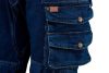 NEO TOOLS Farmer Munkásnadrág, DENIM, 98% pamut, térdvédő betét zsebbel, gombos oldalzsebekkel, 255 g/m2, XXXL 81-228-XXXL