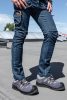 NEO TOOLS Farmer Munkásnadrág, DENIM, cipzáros oldalzsebekkel, 98% pamut, 410 g/m2, L 81-229-L