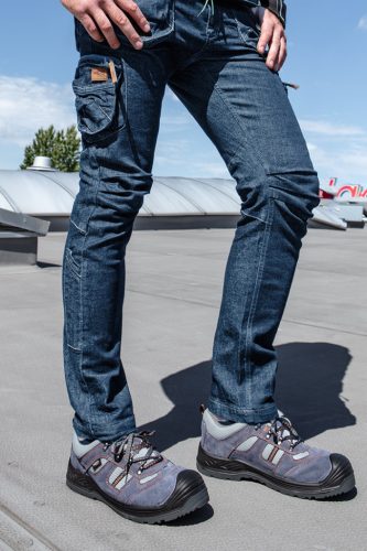 NEO TOOLS Farmer Munkásnadrág, DENIM, cipzáros oldalzsebekkel, 98% pamut, 410 g/m2, L 81-229-L