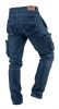 NEO TOOLS Farmer Munkásnadrág, DENIM, cipzáros oldalzsebekkel, 98% pamut, 410 g/m2, L 81-229-L