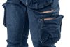 NEO TOOLS Farmer Munkásnadrág, DENIM, cipzáros oldalzsebekkel, 98% pamut, 410 g/m2, L 81-229-L