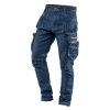 NEO TOOLS Farmer Munkásnadrág, DENIM, cipzáros oldalzsebekkel, 98% pamut, 410 g/m2, XL 81-229-XL