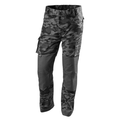 NEO TOOLS Terepmintás Munkásnadrág,, CAMO, CAMO URBAN, 60% pamut, 37% poliészter, 3% elasztán, L 81-232-L