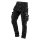 NEO TOOLS Farmer Munkásnadrág, DENIM, fekete, cipzáros oldalzsebekkel, 98% pamut, 410 g/m2, S 81-233-S