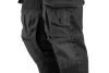 NEO TOOLS Farmer Munkásnadrág, DENIM, fekete, 98% pamut, térdvédő zseb, gombos oldalzsebek, 255 g/m2, M 81-236-M