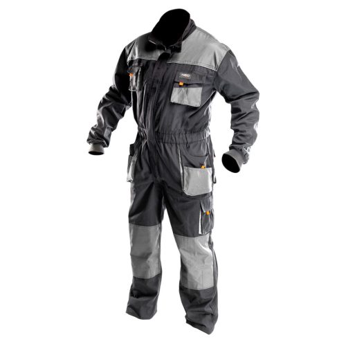 NEO TOOLS Overall, HD, XXL/58 65% poliészter, 35% pamut, 267g/m2, térdprotektor zseb, vékony fényvisszaverő csík, XXL 81-250-XXL