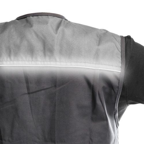 NEO TOOLS Munkavédelmi mellény, HD, XL/56 65% poliészter, 35% pamut, 267g/m2, vékony fényvisszaverő csík, XL 81-260-XL