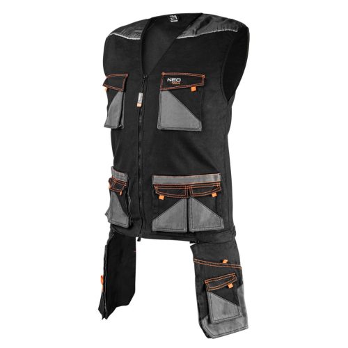 NEO TOOLS Munkamellény karcsúsított(slim fit), 60% pamut, 37% polyester, 3% elastane, 285 g/m2, L. 81-268-L