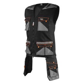   NEO TOOLS Munkamellény karcsúsított(slim fit), 60% pamut, 37% polyester, 3% elastane, 285 g/m2, S 81-268-S