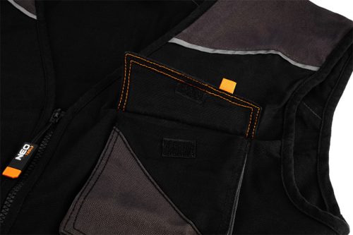 NEO TOOLS Munkamellény karcsúsított(slim fit), 60% pamut, 37% polyester, 3% elastane, 285 g/m2, S 81-268-S