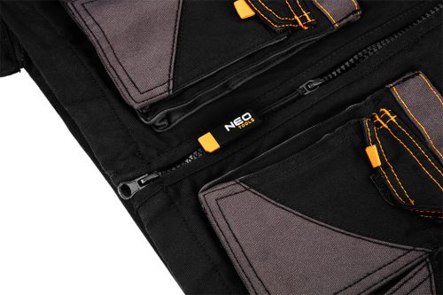 NEO TOOLS Munkamellény karcsúsított(slim fit), 60% pamut, 37% polyester, 3% elastane, 285 g/m2, S 81-268-S
