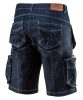 NEO TOOLS Farmer Rövid munkásnadrág, DENIM, cipzáros oldalzsebekkel, 98% pamut, 410g/m2, M 81-279-M