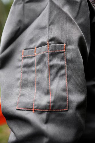 NEO TOOLS Munkavédelmi kabát, BASIC, M/50, 35% pamut, 65% polyester, Többfunkciós zsebek, gumírozott derék, CE EN341 81-410-M