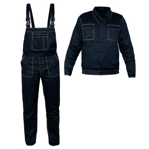 NEO TOOLS Munkaruha szett, BASIC, kantáros nadrág + munkadzseki, XXXL 81-450-XXXL