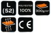 NEO TOOLS Polár Munkavédelmi kabát, tengerészkék, L 81-502-L