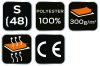 NEO TOOLS Polár Munkavédelmi kabát, tengerészkék, S 81-502-S