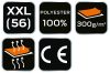 NEO TOOLS Polár Munkavédelmi kabát, tengerészkék, XXL 81-502-XXL