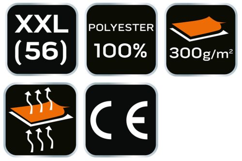 NEO TOOLS Polár Munkavédelmi kabát, tengerészkék, XXL 81-502-XXL