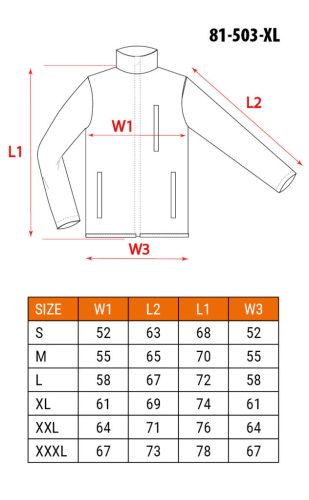 NEO TOOLS Polár Munkavédelmi kabát, sötétszürke, XL 81-503-XL