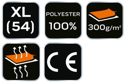 NEO TOOLS Polár Munkavédelmi kabát, sötétszürke, XL 81-503-XL