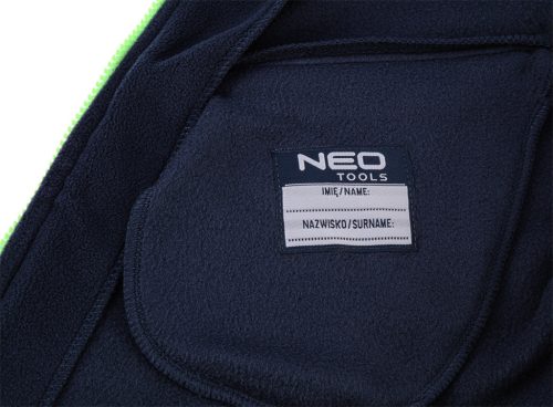 NEO TOOLS Polár Munkavédelmi kabát, PREMIUM, Cordura megerősítésekkel, XXXL 81-506-XXXL