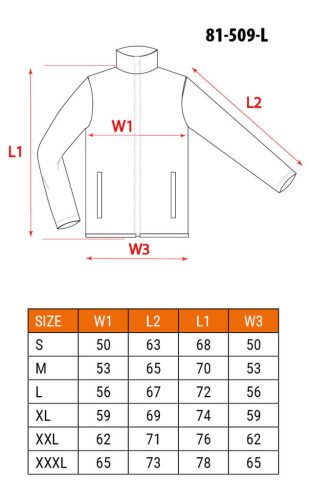 NEO TOOLS Polár Munkavédelmi kabát, gyapjú hatású, BASIC, fekete, L 81-509-L