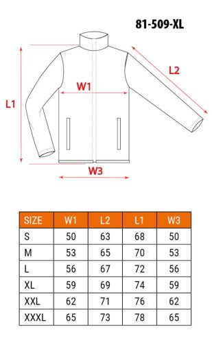 NEO TOOLS Polár Munkavédelmi kabát, gyapjú hatású, BASIC, fekete, XL 81-509-XL
