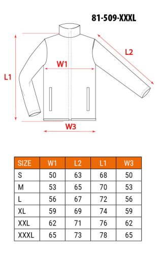 NEO TOOLS Polár Munkavédelmi kabát, gyapjú hatású, BASIC, fekete, XXXL 81-509-XXXL