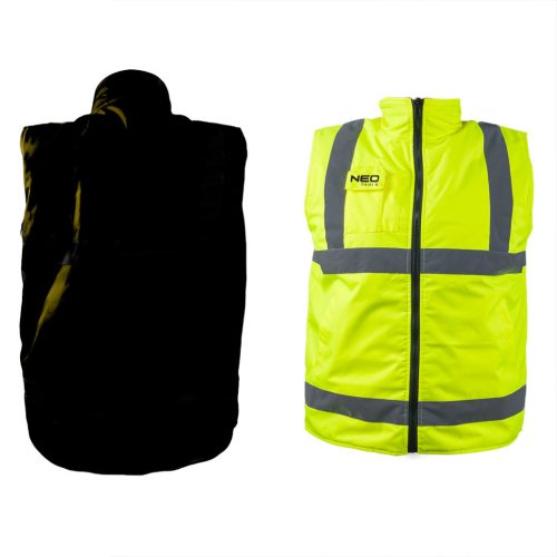 NEO TOOLS Kifordítható láthatósági Munkavédelmi mellény, XL 81-520-XL