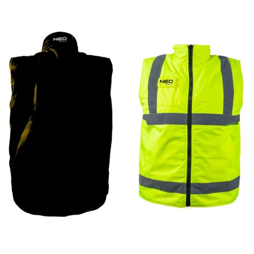 NEO TOOLS Kifordítható láthatósági Munkavédelmi mellény, XXXL 81-520-XXXL