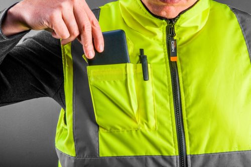 NEO TOOLS Kifordítható láthatósági Munkavédelmi mellény, XXXL 81-520-XXXL
