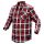 NEO TOOLS Flanel munkaing, piros-fekete-fehér, 100% pamut, L 81-540-L