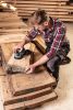 NEO TOOLS Flanel munkaing, piros-fekete-fehér, 100% pamut, L 81-540-L
