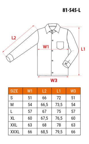 NEO TOOLS Flanel munkaing, tengerészkék-fekete, 100% pamut, L 81-545-L