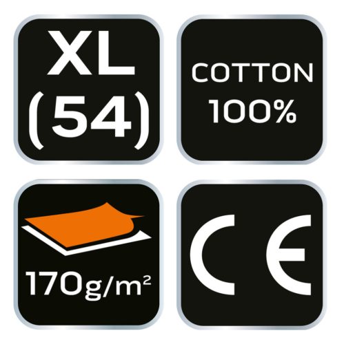 NEO TOOLS Flanel munkaing, tengerészkék-fekete, 100% pamut, XL 81-545-XL